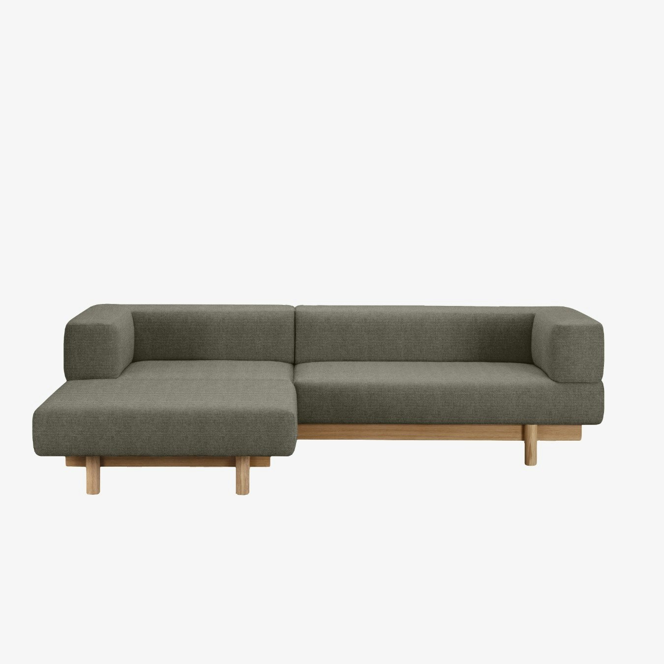Alchemist Sofa with Chaise Longue Camira Main Line Flax - Grey