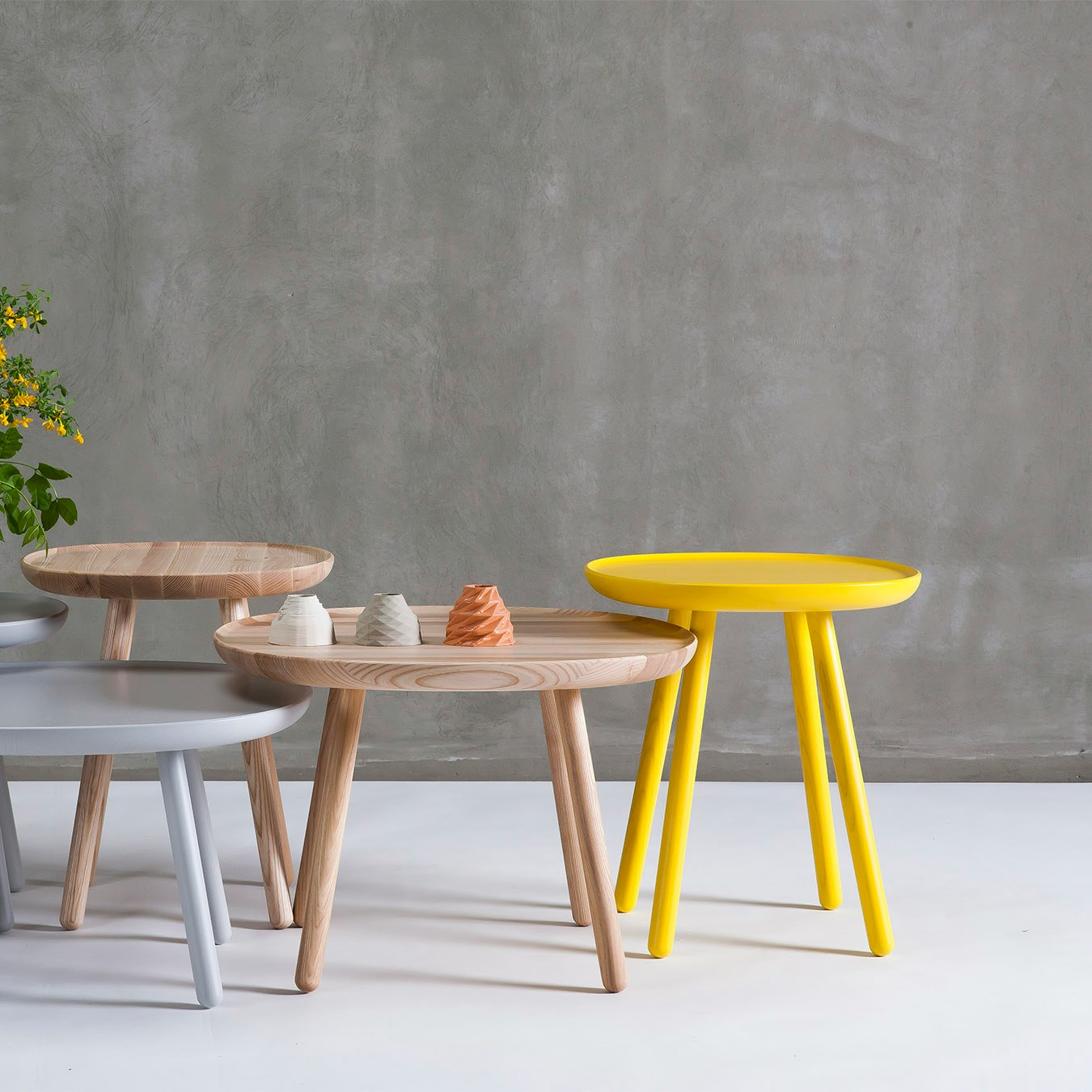 Naïve Side Table - Square - Yellow