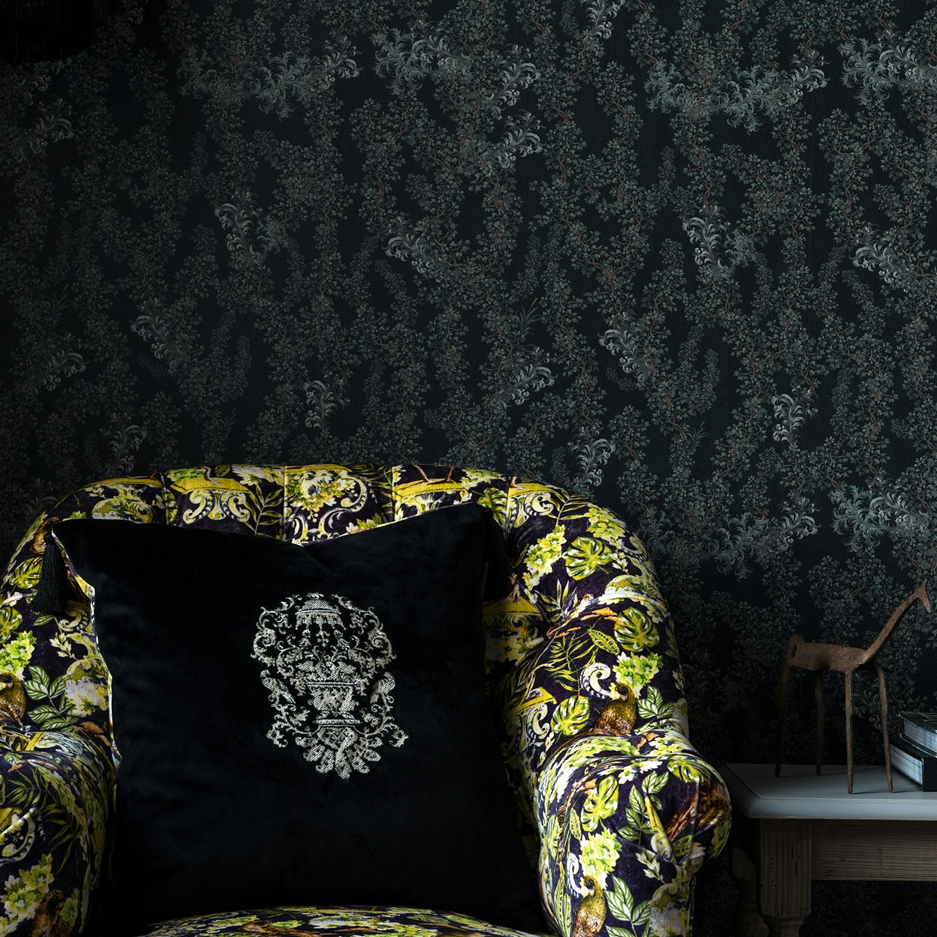 Dark Leaves Wallpaper By Mind The Gap Fy