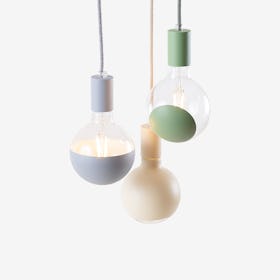 Pendant Grazie Lamp - Grey / Green / Cream