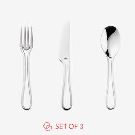 Glossy 'Outline' Kids Cutlery- Set of 3