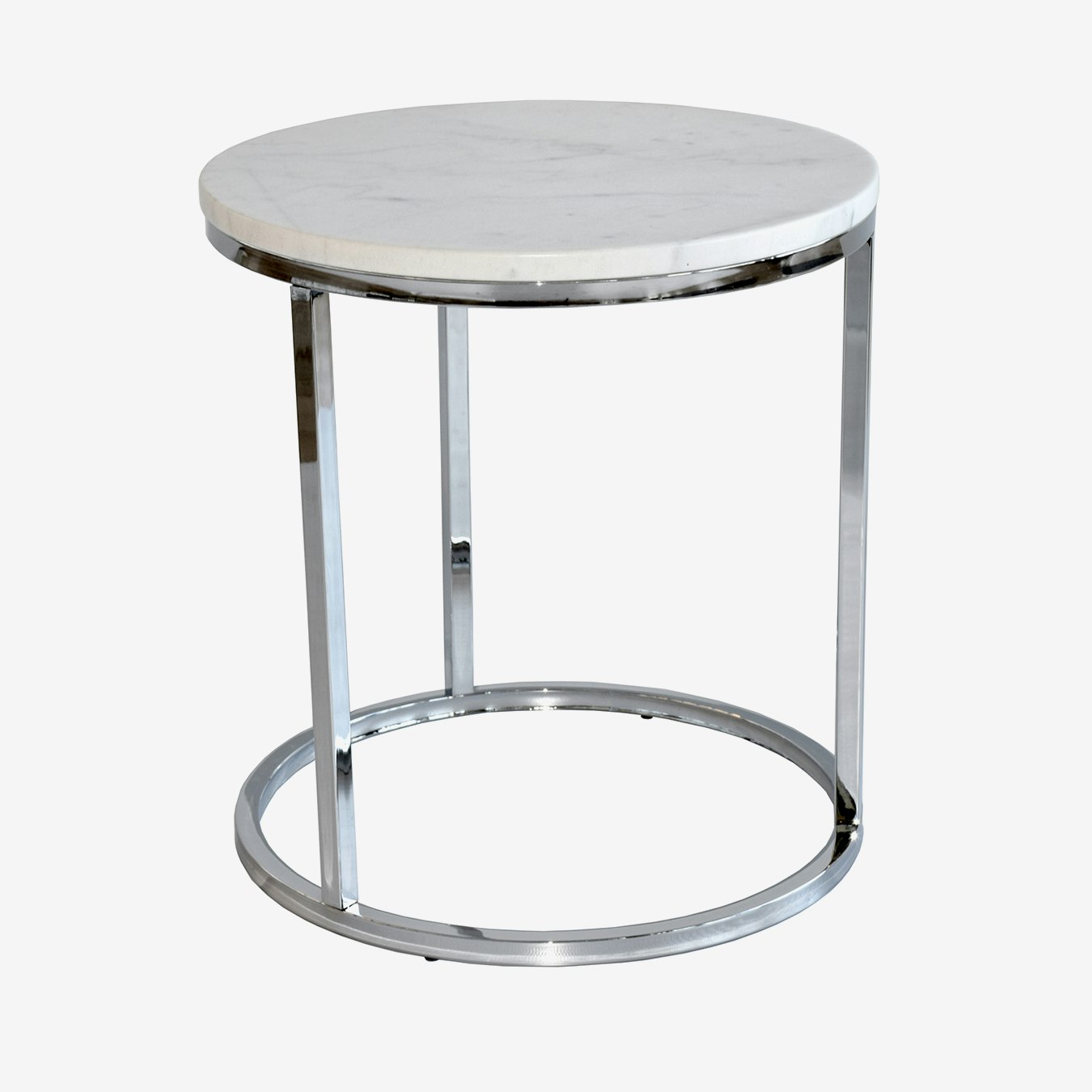 Marble Side Table Round Chrome Marble Side Table Round Chrome
