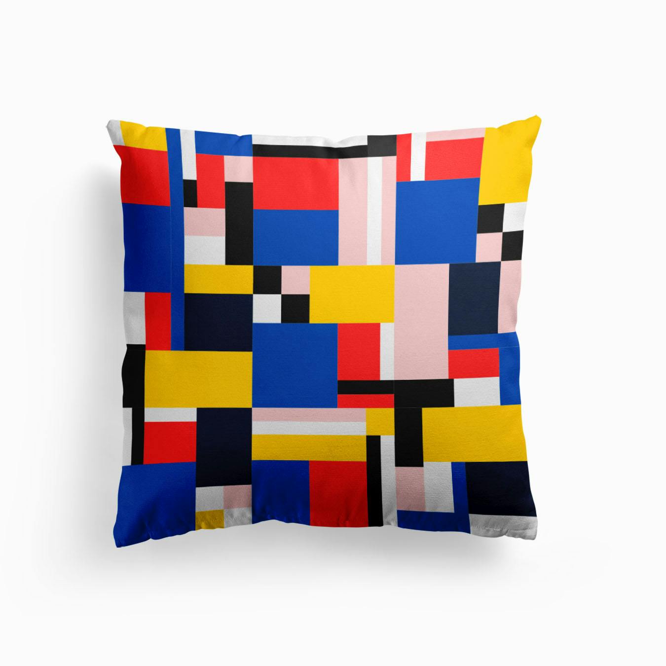 geometric print cushion