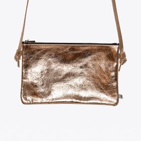 Leather Handbag in Copper 