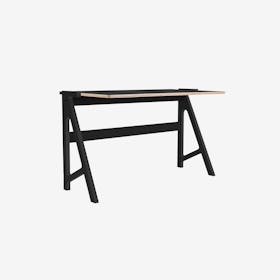 VOLT Desk in Inky Black w/ Inky Black Top