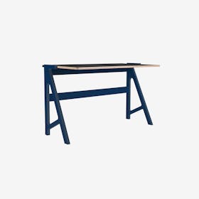 VOLT Desk in Night Blue w/ Inky Black Top