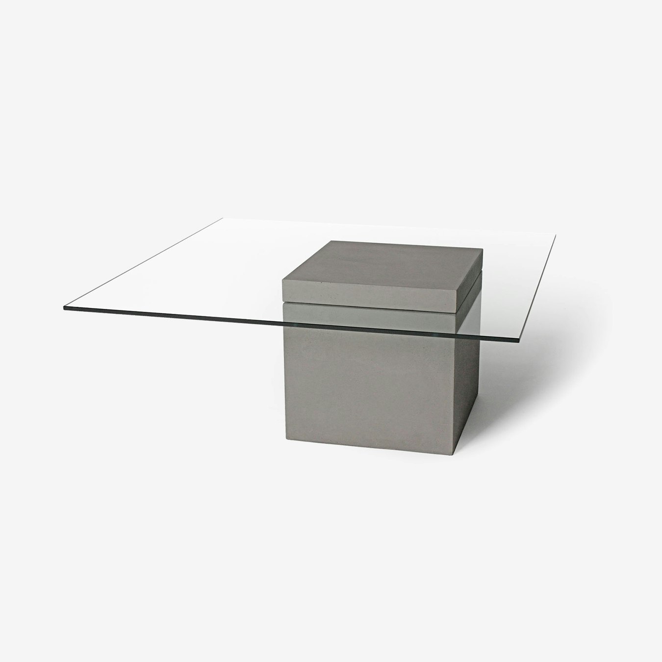 Concrete Verveine Coffee Table W Gl Top Concrete Verveine Coffee Table W Gl Top