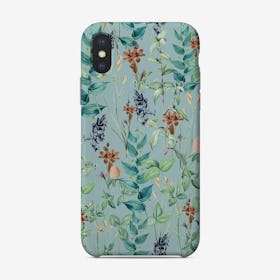 Blue Botanic Phone Case