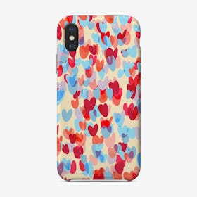 Overlapped Sweet Hearts Phone Case