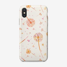 Spring Dandelions Orange Phone Case