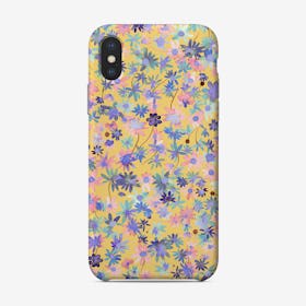 Spring Daisies Floral Mustard Phone Case