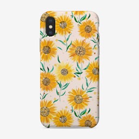 Summer Happy Sunflowers Pink Phone Case
