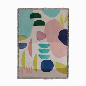 Organic Bold Shapes Woven Throw