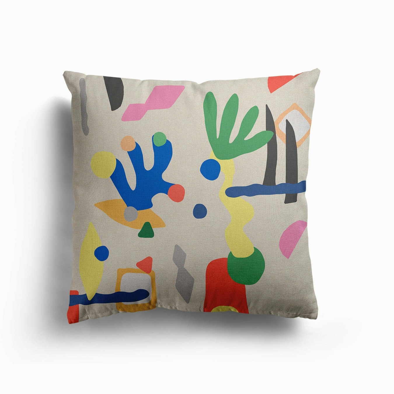 Modern Pieces Canvas Cushion by Ninola Design