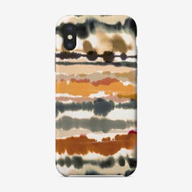 Soft Nautical Watercolor Lines Brown Phone Case
