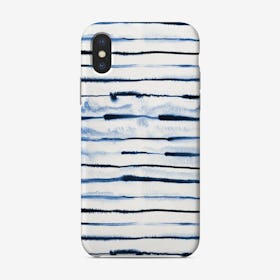 Electric Ink Lines White Phone Case
