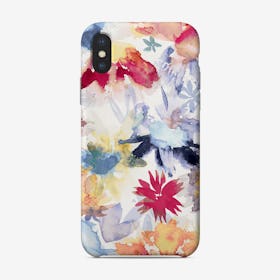 Watercolor Spring Floral Memories Multicolored Phone Case