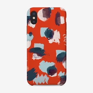 Abstract Stains Coral Phone Case