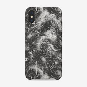 Abstract Dripping Painting Black White Phone Case