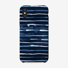 Electric Ink Lines Navy Phone Case