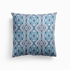 Boho Shibori Blue Cushion