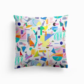 Geometric Collage Pop Cushion