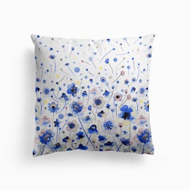 Ink Flowers Degraded Cushion