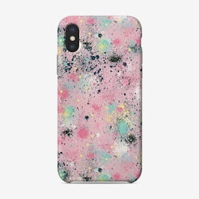 Ink Splatter Dust Pink Pastel Phone Case