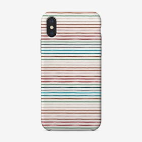 Marker Stripes Colorful Red Blue Phone Case