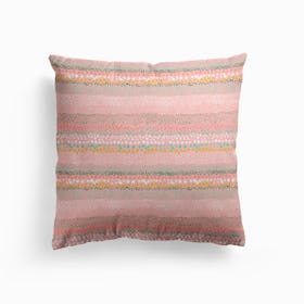 Little Textured Dots Pink Cushion