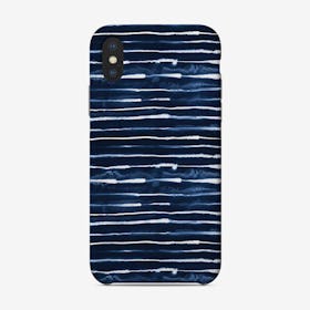Electric Lines Navy Phone Case