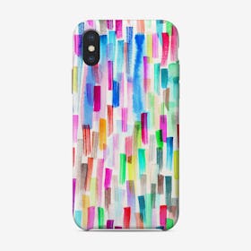 Colorful Brushstrokes Multicolored Phone Case