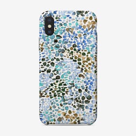 Speckled Watercolor Blue Phone Case