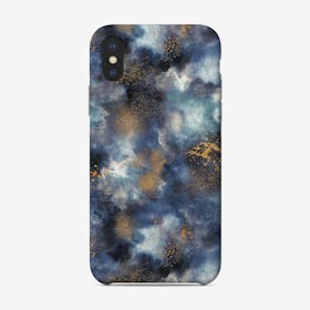 Smoky Marble Watercolor Dark Phone Case