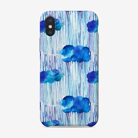 Raining Clouds Blue Phone Case