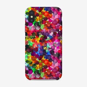 Overlapped Watercolor Dots Phone Case