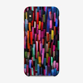Colorful Brushstrokes Black Phone Case