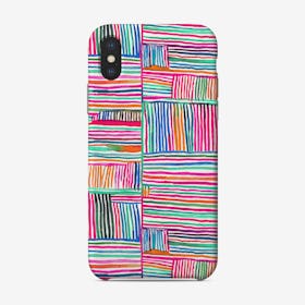 Watercolor Linear Meditation Pink Phone Case