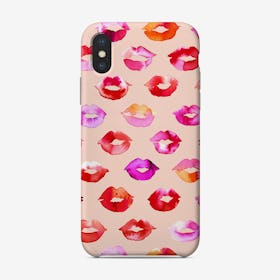 Sweet Kisses Pink Lips Phone Case