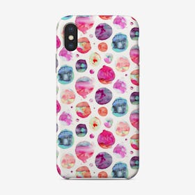Big Watery Dots Pink Phone Case