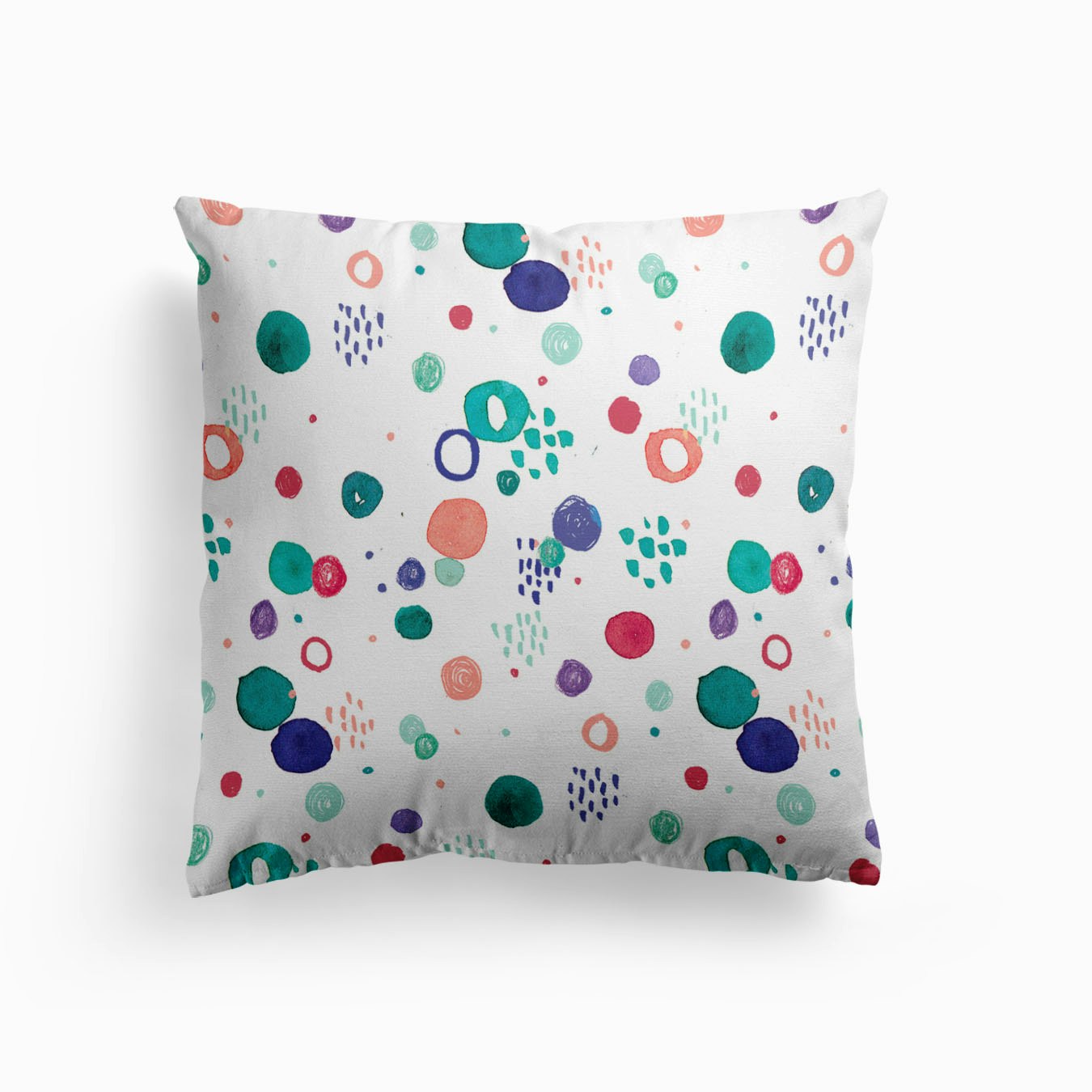 Painty Dots Cushion by lauradidthis