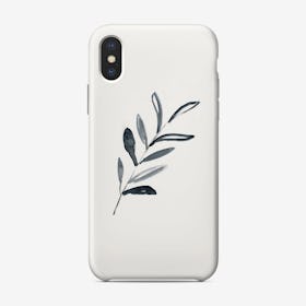 Inky Sprig Foliage Phone Case Phone Case
