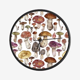Wild Toadstools Clock