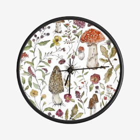 Mushroom And Bee Clock