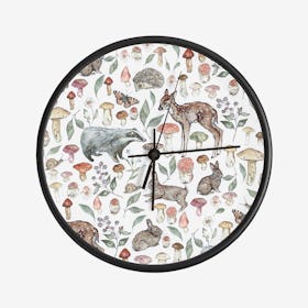 Woodland Animals Clock