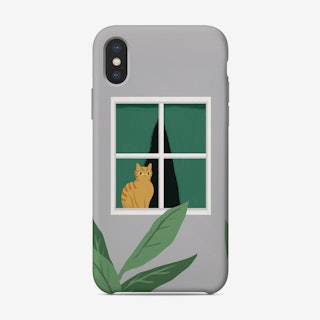 Window Cat Phone Case