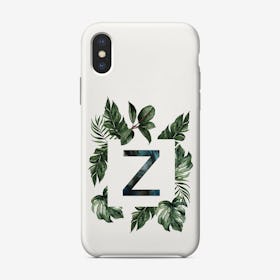 Botanical Alphabet Z Phone Case