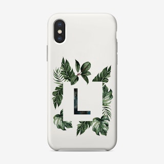 Botanical Alphabet L Phone Case