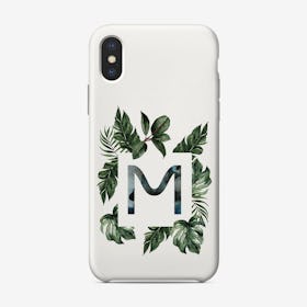 Botanical Alphabet M Phone Case