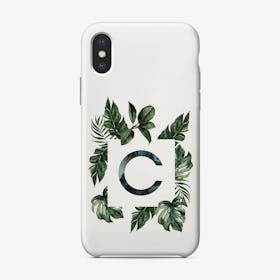 Botanical Alphabet C Phone Case